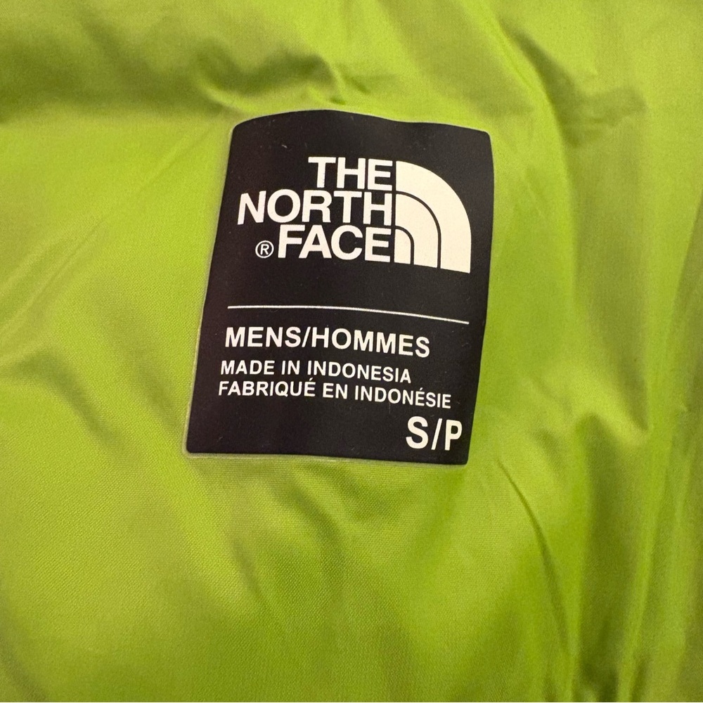 NORTH FACE Men’s Olive & Lime Quilted Jacket size S - Picture 9 of 11